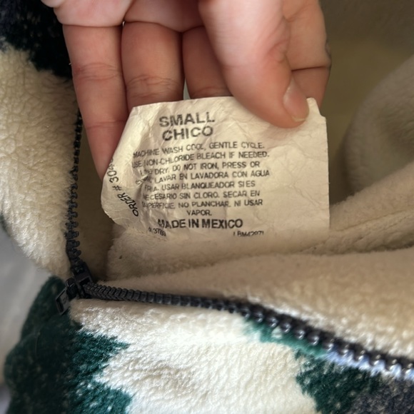 AOP vintage Vintage Country Woods Landscape Fleece Jacket Hooded Full Zip - Picture 8 of 8